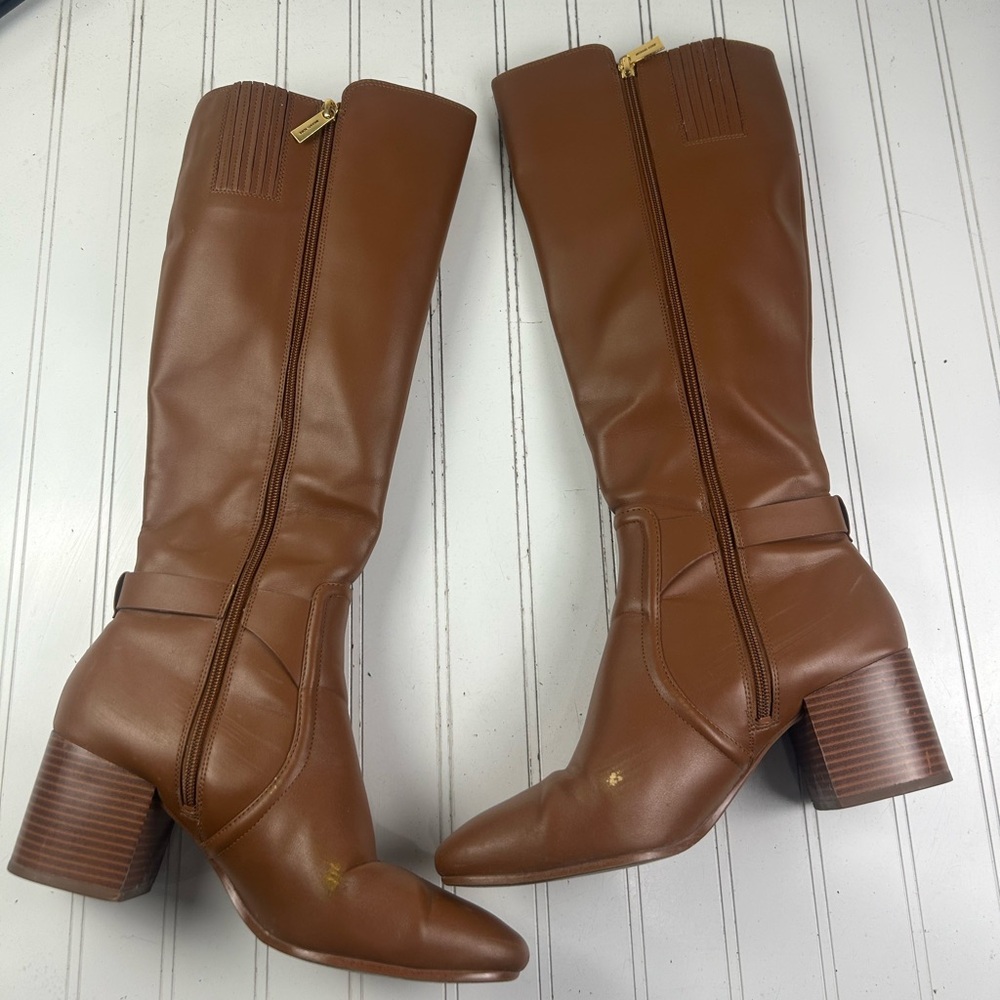 Michael Kors Carmen Faux Leather Tall Riding Boot Womenโs Size 10M $375 - Picture 3 of 11